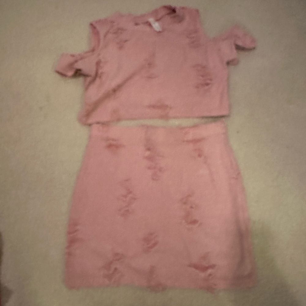 Blue Blush Pink Dress Set